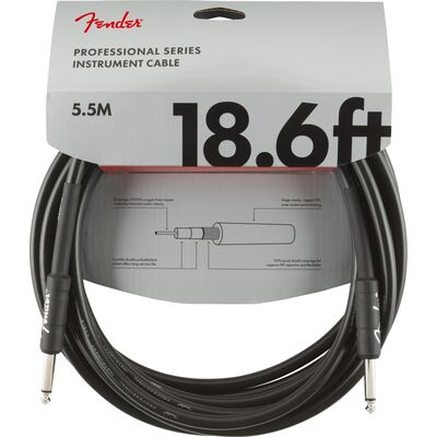Fender Professional Series 5,5 m Black gitárkábel