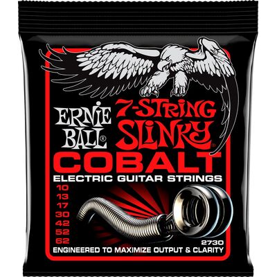 Ernie Ball 2730 Cobalt 7 Regular Slinky 10-62 elektromos gitárhúr