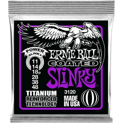 Ernie Ball 3120 Titanium Power Slinky 11-48 elektromos gitárhúr