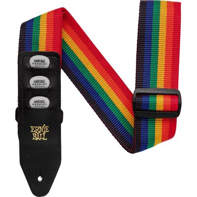 Ernie Ball 4188 Rainbow pengetőtartós gitárheveder