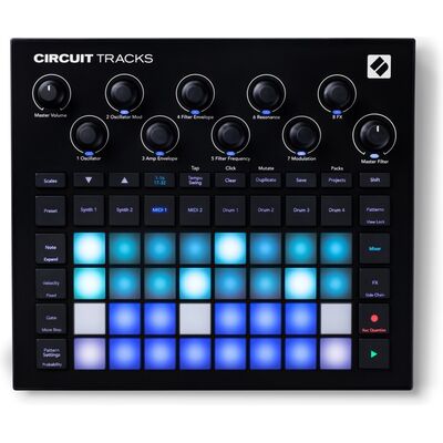 Novation Circuit Tracks rács alapú groovebox