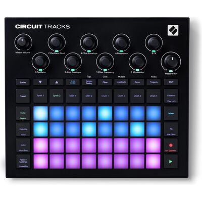 Novation Circuit Tracks rács alapú groovebox
