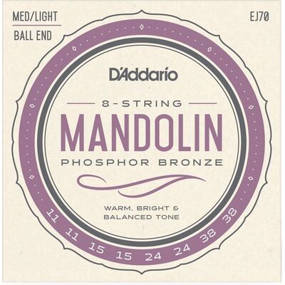 D'Addario EJ70 Phosphor Bronze 11-38 mandolin húr