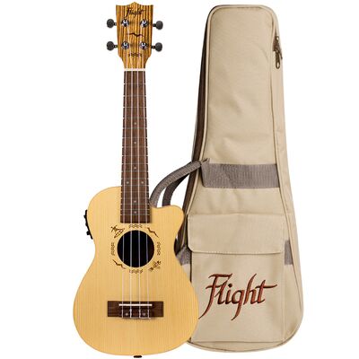 Flight DUC328CEQ SP/ZEB elekroakusztikus koncert ukulele
