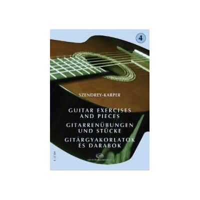 Szendrey-Karper László: Gitárgyakorlatok és darabok 4 - kotta