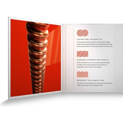 D'Addario XSAPB1047 Coated Phosphor Bronze 10-47 akusztikus gitárhúr