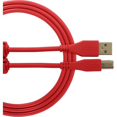 UDG Ultimate Audio Cable A-B piros 2 m USB kábel