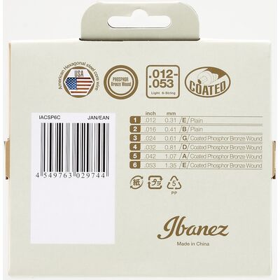Ibanez IACSP6C Phosphore Bronze 12-53 akusztikus gitárhúr