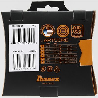 Ibanez IEGS62 10-52 elektromos gitárhúr