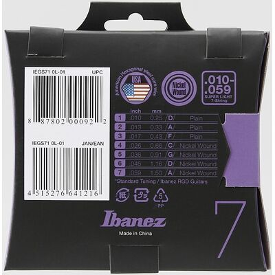 Ibanez IEGS71 10-59 7-húros elektromos gitárhúr