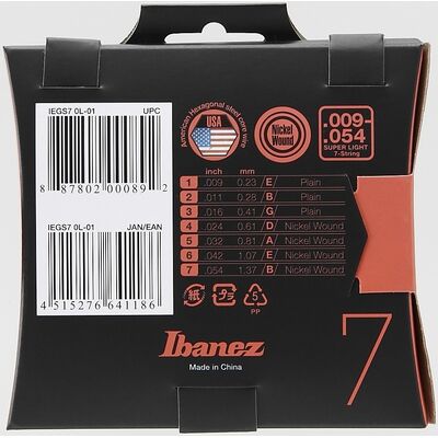 Ibanez IEGS7 09-54 7-húros elektromos gitárhúr