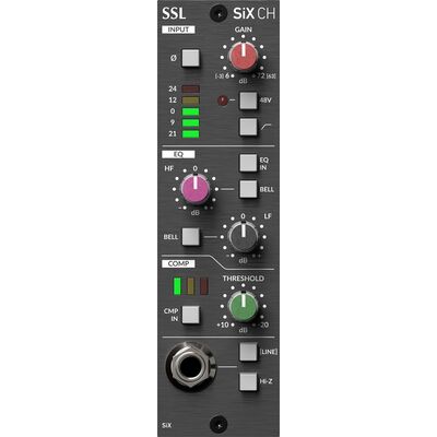 Solid State Logic SiX Channel Strip (SiX CH) felvételi csatorna modul