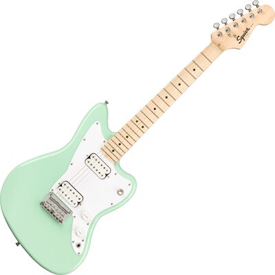 Squier Mini Jazzmaster HH MN Surf Green elektromos gitár