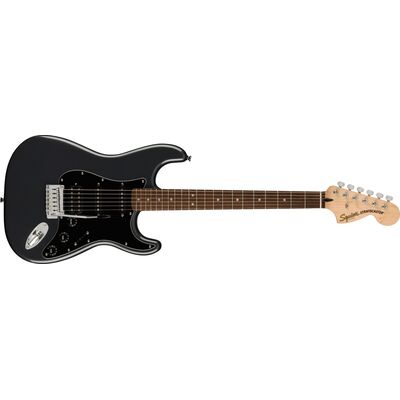 Squier Affinity Stratocaster HSS Charcoal Frost Metallic elektromos gitár szett