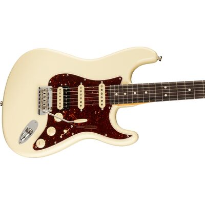 Fender American Professional II Stratocaster HSS RW Olympic White elektromos gitár
