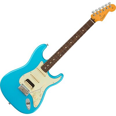 Fender American Professional II Stratocaster HSS RW Miami Blue elektromos gitár