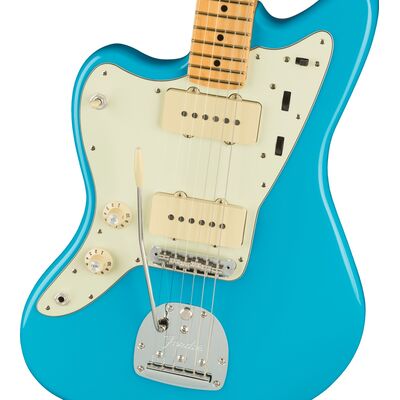 Fender American Professional II Jazzmaster MN Miami Blue balkezes elektromos gitár