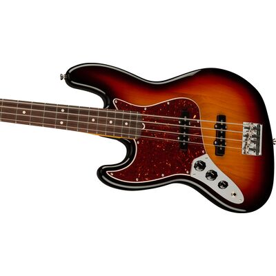 Fender American Professional II Jazz Bass RW 3-Color Sunburst balkezes elektromos basszusgitár