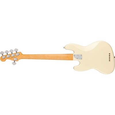 Fender American Professional II Jazz Bass V RW Olympic White elektromos basszusgitár