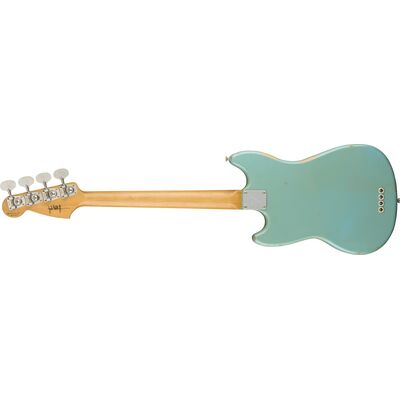 Fender JMJ Road Worn Mustang Bass RW Faded Daphne Blue elektromos basszusgitár