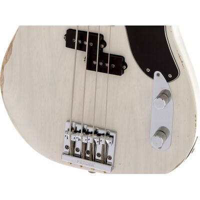 Fender Mike Dirnt Road Worn Precision Bass RW White Blonde elektromos basszusgitár