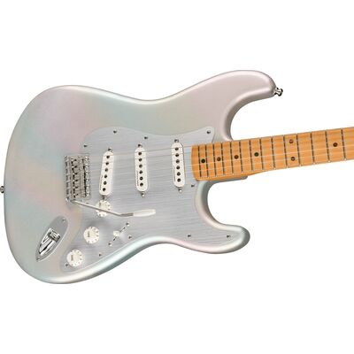 Fender H.E.R. Stratocaster MN Chrome Glow elektromos gitár