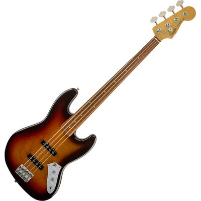 Fender  Jaco Pastorius Jazz Bass Fretless PF 3-Color Sunburst elektromos basszusgitár