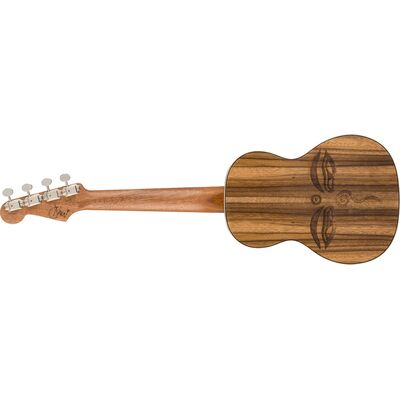 Fender Dhani Harrison Sapphire Blue elektro-akusztikus tenor ukulele
