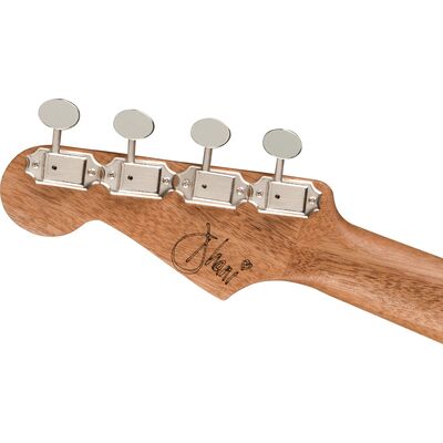 Fender Dhani Harrison Sapphire Blue elektro-akusztikus tenor ukulele