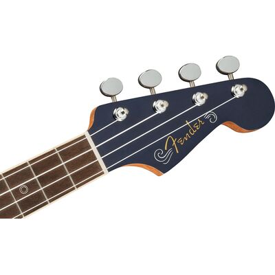 Fender Dhani Harrison Sapphire Blue elektro-akusztikus tenor ukulele