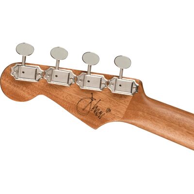 Fender Dhani Harrison Turquoise elektro-akusztikus tenor ukulele