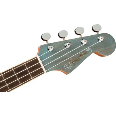 Fender Dhani Harrison Turquoise elektro-akusztikus tenor ukulele