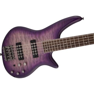 Jackson JS Series Spectra Bass JS3QV LRL Purple Phaze elektromos basszusgitár