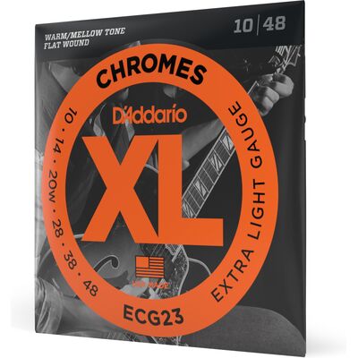 D'Addario ECG23 Chromes Flat Wound 10-48 elektromos gitárhúr