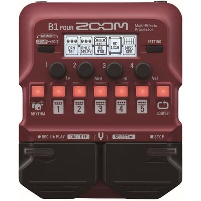 Zoom B1 FOUR basszusgitár padló multieffekt