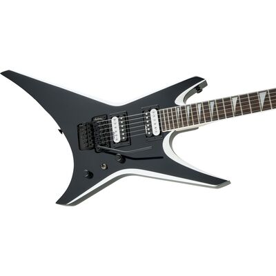 Jackson JS Series Warrior JS32 Black with White Bevels elektromos gitár