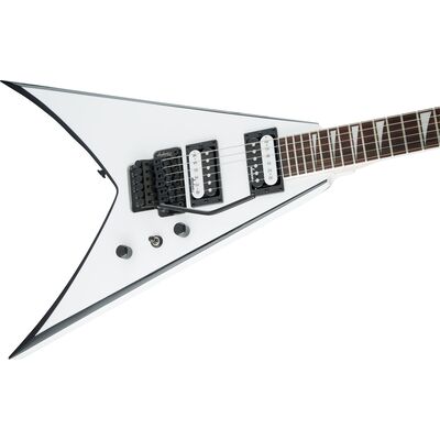 Jackson JS Series King V JS32 White with Black Bevels elektromos gitár