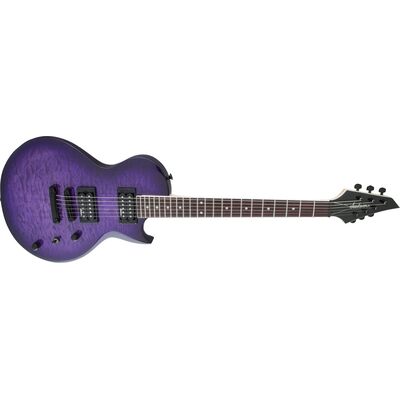 Jackson JS Series Monarkh SC JS22Q Transparent Purple Burst elektromos gitár
