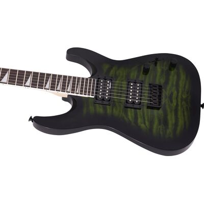 Jackson JS Series Dinky Arch Top JS32Q DKA HT Transparent Green Burst elektromos gitár