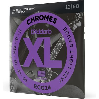 D'Addario ECG24 Chromes Flat Wound 11-50 elektromos gitárhúr