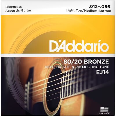 D'Addario EJ14 80/20 Bronze 12-56 akusztikus gitárhúr