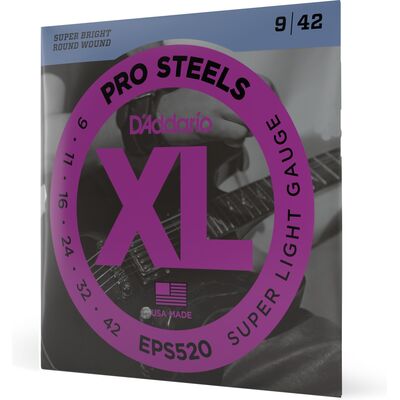 D'Addario EPS520 ProSteels 9-42 elektromos gitárhúr