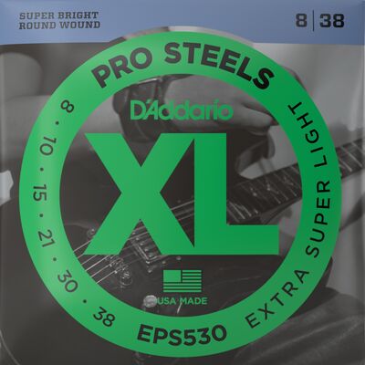 D'Addario EPS530 ProSteels 8-38 elektromos gitárhúr
