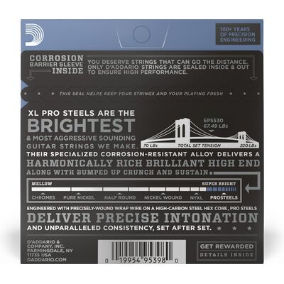 D'Addario EPS530 ProSteels 8-38 elektromos gitárhúr