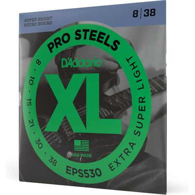 D'Addario EPS530 ProSteels 8-38 elektromos gitárhúr