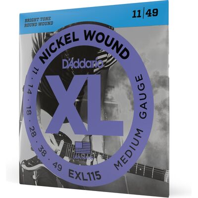 D'Addario EXL115 Nickel Wound 11-49 elektromos gitárhúr