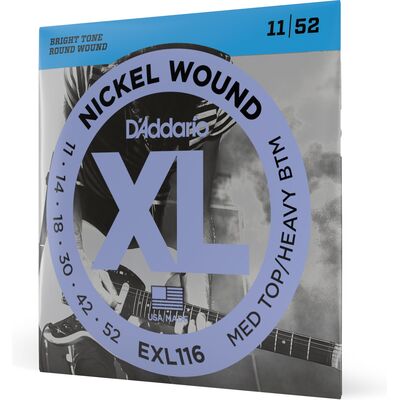 D'Addario EXL116 Nickel Wound 11-52 elektromos gitárhúr