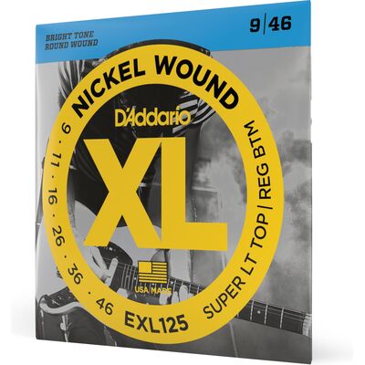 D'Addario EXL125 Nickel Wound 9-46 elektromos gitárhúr