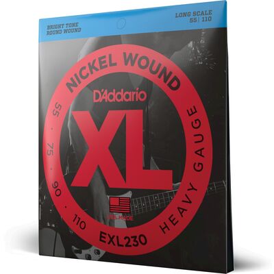 D'Addario EXL230 Nickel Wound 55-110 basszus gitárhúr