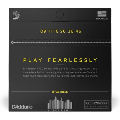 D'Addario NYXL0946 Nickel Wound 09-46 elektromos gitárhúr